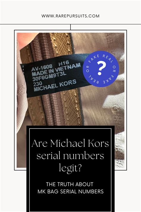 Michael Kors serial number search